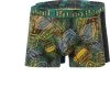 bruno banani Shorts 2er Pack 2201-2332/4322 Trunks, Baumwoll-Stretch, Grün-schwarz, Schwarz-grün