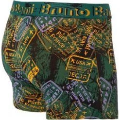 bruno banani Shorts 2er Pack 2201-2332/4322 Trunks, Baumwoll-Stretch, Grün-schwarz, Schwarz-grün -MR Wasch Geschaft 381532 norm4