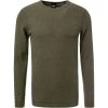 BOSS Longsleeve Tempest 50462773/360 Longleeve, Slim Fit, Baumwolle, Olivgrün, Oliv