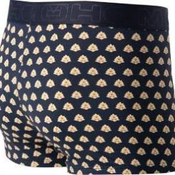 HOM Boxer Briefs HO1 Grimaud 402274/I0RA Trunk, Baumwolle-Modal, Navy-gelb, Navy -MR Wasch Geschaft 381859 norm2