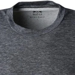 BOGGI MILANO T-Shirt BO21A0411/01 Longsleeve, Baumwolle, Navy meliert, Navy -MR Wasch Geschaft 381953 norm2