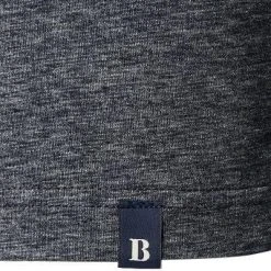 BOGGI MILANO T-Shirt BO21A0411/01 Longsleeve, Baumwolle, Navy meliert, Navy -MR Wasch Geschaft 381953 norm3