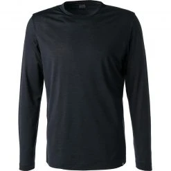 BOGGI MILANO T-Shirt BO21A0407/01 Longsleeve, Wolle, Navy