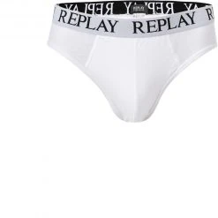 Replay Briefs 2er Pack I101182/N190 Slips, Baumwoll-Stretch, Weiß