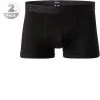 JOOP! Boxer 2er Pack 30030789/001 Trunks, Baumwoll-Stretch, Schwarz