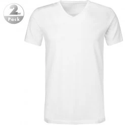 JOOP! T-Shirt 2erPack-V 30030786/100 T-Shirts, Baumwoll-Stretch, Weiß