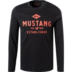 MUSTANG T-Shirt 1011954/4132 Longsleeve, Baumwolle, Schwarz