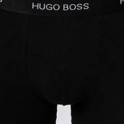 BOSS Trunks 2er Pack 50464433/120 Baumwoll-Stretch, Schwarz-weiß gemustert, Weiß-schwarz -MR Wasch Geschaft 382716 norm4