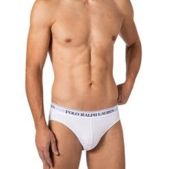 Polo Ralph Lauren Briefs 3er Pack 714835884/003 Slips, Baumwoll-Stretch, Schwarz-weiß-grau, Weiß-schwarz-grau -MR Wasch Geschaft 382894 norm2