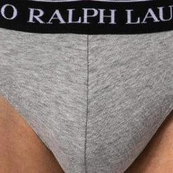 Polo Ralph Lauren Briefs 3er Pack 714835884/003 Slips, Baumwoll-Stretch, Schwarz-weiß-grau, Weiß-schwarz-grau -MR Wasch Geschaft 382894 norm4