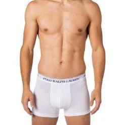 Polo Ralph Lauren Trunks 3er Pack 714835885/003 Baumwoll-Stretch, Schwarz-weiß-grau, Weiß-schwarz-grau -MR Wasch Geschaft 382896 norm2