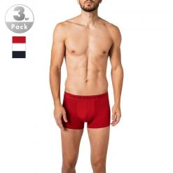 Polo Ralph Lauren Trunks 3er Pack 714835885/008 Baumwoll-Stretch, Navy-rot-weiß, Rot-weiß-navy