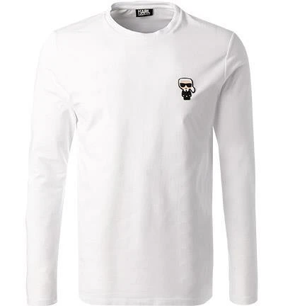 KARL LAGERFELD Longsleeve 755028/0/512221/10 Baumwolle, Weiß 2 KARL LAGERFELD Longsleeve 755028/0/512221/10 Baumwolle, Weiß – Bild 2