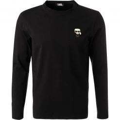 KARL LAGERFELD Longsleeve 755028/0/512221/990 Baumwolle, Schwarz