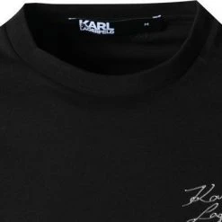 KARL LAGERFELD Longsleeve 755403/0/521224/910 Baumwolle, Schwarz-silber, Silber -MR Wasch Geschaft 382985 norm2
