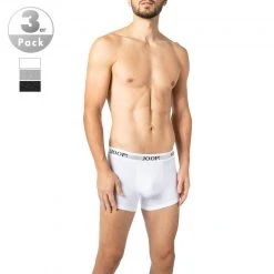 JOOP! Boxer Mix 3er Pack 30030790/970 Trunks, Baumwoll-Stretch, Weiß-grau-schwarz, Schwarz-grau-weiß