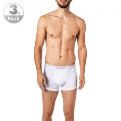 JOOP! Boxer 3er Pack 30030784/100 Trunks, Baumwoll-Stretch, Weiß