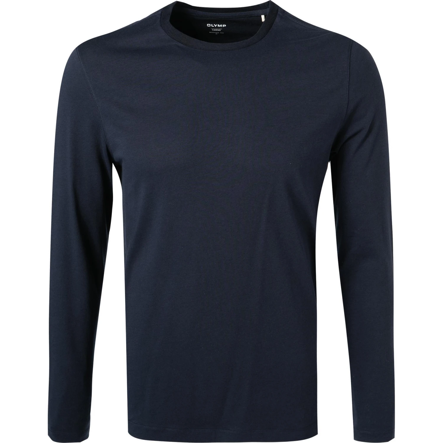 OLYMP Casual Modern Fit T-Shirt 5600/14/18 Longsleeve, Baumwolle, Marineblau, Marine 1 OLYMP Casual Modern Fit T-Shirt 5600/14/18 Longsleeve, Baumwolle, Marineblau, Marine