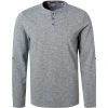 MUSTANG Longsleeve 1011956/4140 Baumwolle, Blaugrau meliert, Blaugrau