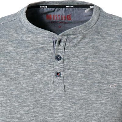 MUSTANG Longsleeve 1011956/4140 Baumwolle, Blaugrau meliert, Blaugrau 3 MUSTANG Longsleeve 1011956/4140 Baumwolle, Blaugrau meliert, Blaugrau – Bild 3