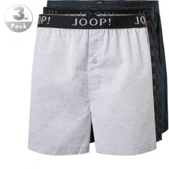 JOOP! Boxer Shorts 3er Pack 30029932/964 Boxershorts, Baumwolle, Schwarz-grau-blau, Schwaarz-grau-blau