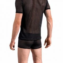 Olaf Benz RED2161 V-Neck 108965/8000 T-Shirt, Viskose-Stretch, Schwarz -MR Wasch Geschaft 383809 norm2