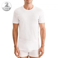 Seidensticker T-Shirt 2er Pack 12.200007/0001 T-Shirts, Baumwolle, Weiß