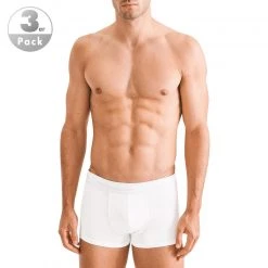 Seidensticker Trunk 3er Pack 12.200020/0001 Trunks, Baumwoll-Stretch, Weiß