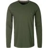Tommy Hilfiger Longsleeve MW0MW10804/MBO Slim Fit, Bio Baumwolle, Tannengrün