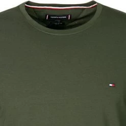 Tommy Hilfiger Longsleeve MW0MW10804/MBO Slim Fit, Bio Baumwolle, Tannengrün -MR Wasch Geschaft 383936 norm2