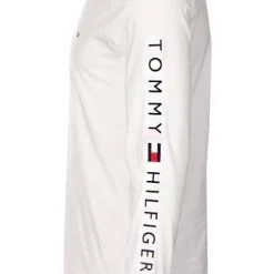 Tommy Hilfiger Longsleeve MW0MW09096/YBR Bio Baumwolle, Weiß -MR Wasch Geschaft 383939 norm3