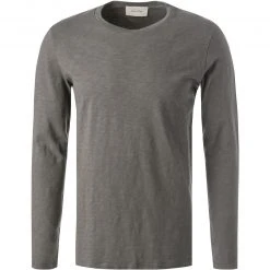 American Vintage T-Shirt MBYSA18/ardoise Longsleeve, Baumwolle, Dunkelgrau meliert