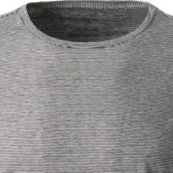 OLYMP Casual Level Five B. Fit T-Shirt 5641/14/14 Longsleeve, Body Fit, Baumwolle-Seide, Nachtblau gestreift, Nachtblau -MR Wasch Geschaft 384077 norm2