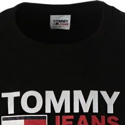 TOMMY JEANS Longsleeve DM0DM09487/BDS Bio Baumwolle, Schwarz -MR Wasch Geschaft 384124 norm2