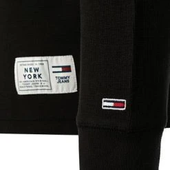 TOMMY JEANS Longsleeve DM0DM12247/BDS Bio Baumwolle, Schwarz -MR Wasch Geschaft 384127 norm3