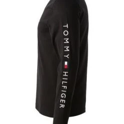Tommy Hilfiger Longsleeve MW0MW09096/BDS Bio Baumwolle, Schwarz -MR Wasch Geschaft 384698 norm3