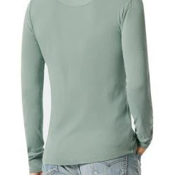 Schiesser Revival Karl-Heinz Henley 1/1 172123/798 Longsleeve, Bio Baumwolle, Teegrün -MR Wasch Geschaft 384729 norm2