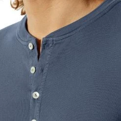 Schiesser Revival Karl-Heinz Henley 1/1 172123/800 Longsleeve, Bio Baumwolle, Blau -MR Wasch Geschaft 384730 norm3