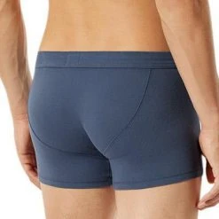 Schiesser Revival Karl-Heinz Shorts 172125/800 Trunk, Bio Baumwolle, Blau -MR Wasch Geschaft 384734 norm2