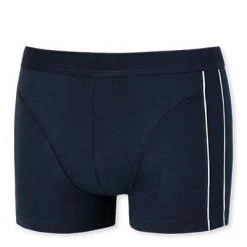 Schiesser Shorts 176805/803 Trunk, Comfort Fit, Baumwoll-Stretch, Dunkelblau -MR Wasch Geschaft 384796 norm2