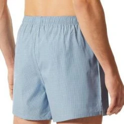 Schiesser Boxershorts 2er Pack 176829/909 Baumwolle, Blau-navy, Dunkelblau-hellblau -MR Wasch Geschaft 384814 norm2