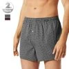 Schiesser Boxershorts 2er Pack 176830/901 Baumwolle, Dunkelrot-dunkelblau gemustert, Dunkelrot-dunkelblau