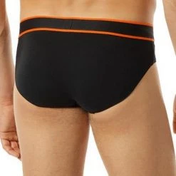 Schiesser Rio-Slip 3er Pack 176901/901 Slips, Baumwolle, Blau-weiß-orange -MR Wasch Geschaft 384828 norm2