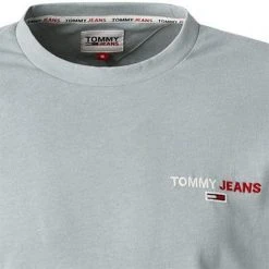 TOMMY JEANS Longsleeve DM0DM12279/C8G Baumwolle, Hellblau meliert, Hellblau -MR Wasch Geschaft 384927 norm2