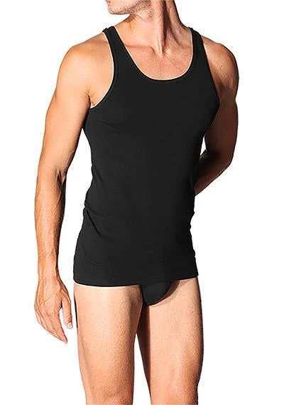 Schiesser Feinripp Shirt 0/0 Arm 005120/000 Tanktop, Baumwolle, Schwarz 1 Schiesser Feinripp Shirt 0/0 Arm 005120/000 Tanktop, Baumwolle, Schwarz