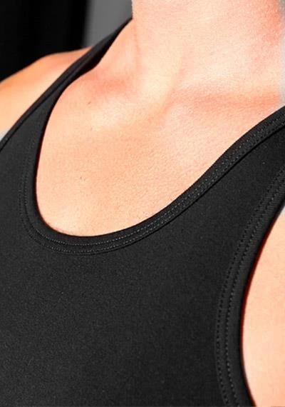 Schiesser Feinripp Shirt 0/0 Arm 005120/000 Tanktop, Baumwolle, Schwarz 2 Schiesser Feinripp Shirt 0/0 Arm 005120/000 Tanktop, Baumwolle, Schwarz – Bild 2