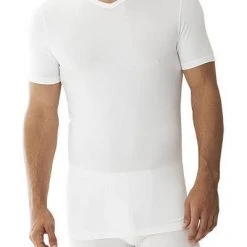 Zimmerli Pureness 700 Shirt VN SS 700/1346/01 T-Shirt, Icromodal OEKO-TEX, Weiß, White